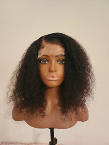 14" Deep Curly Closure Wig