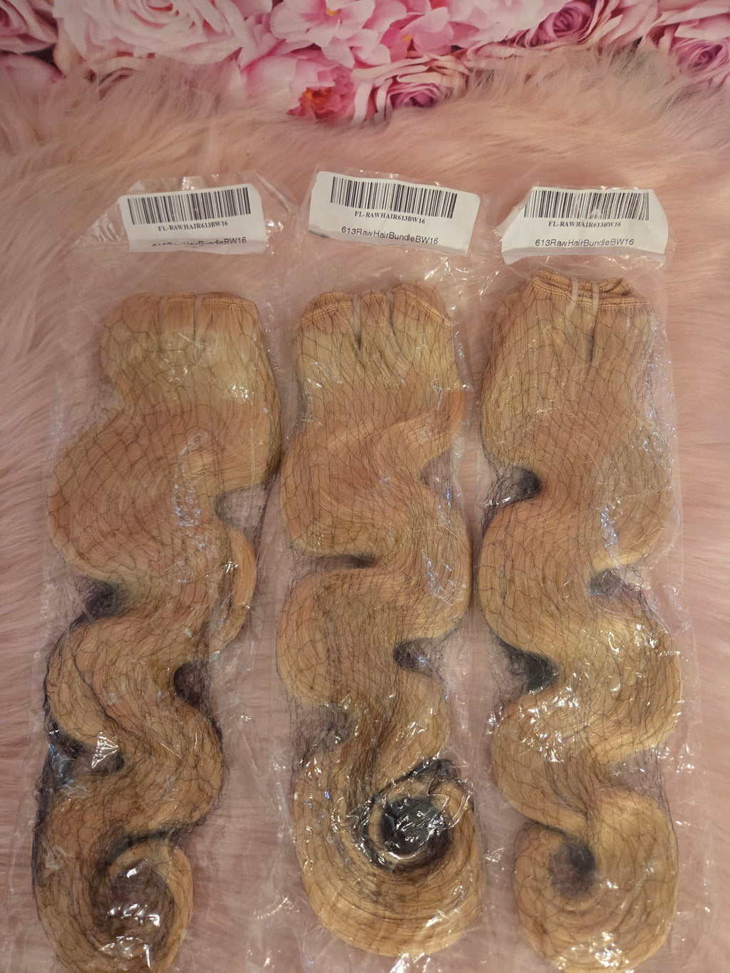 613 Blonde 16" Raw Body Wave Bundle