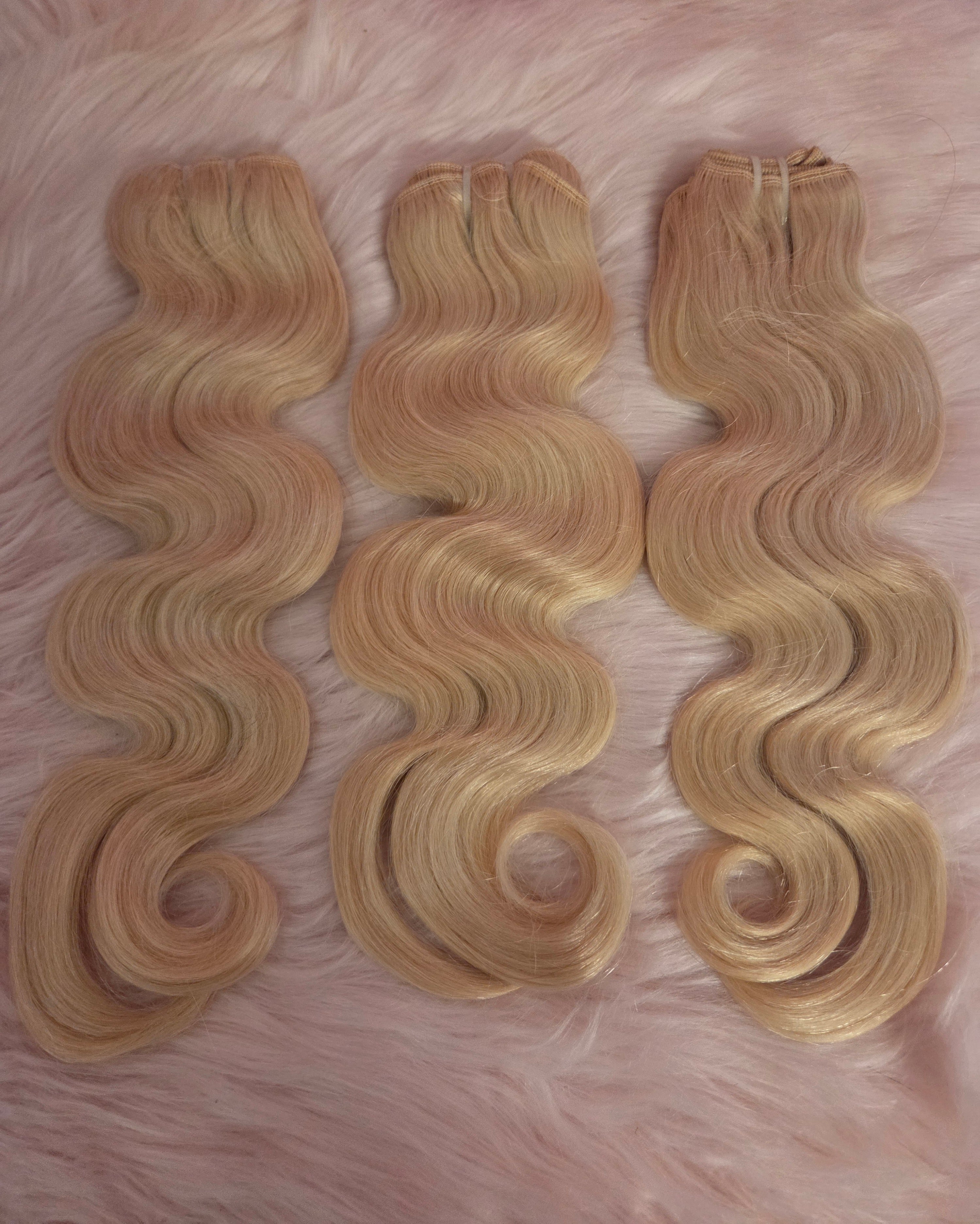 613 Blonde 16" Raw Body Wave Bundle