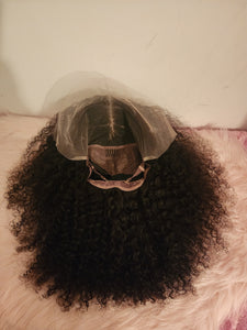 Transparent 13x6 Frontal Lace 14" Deep Curly