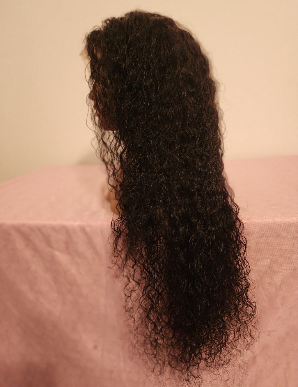 28" Transparent 13x4 Loose Deep Wave Frontal Lace Wig