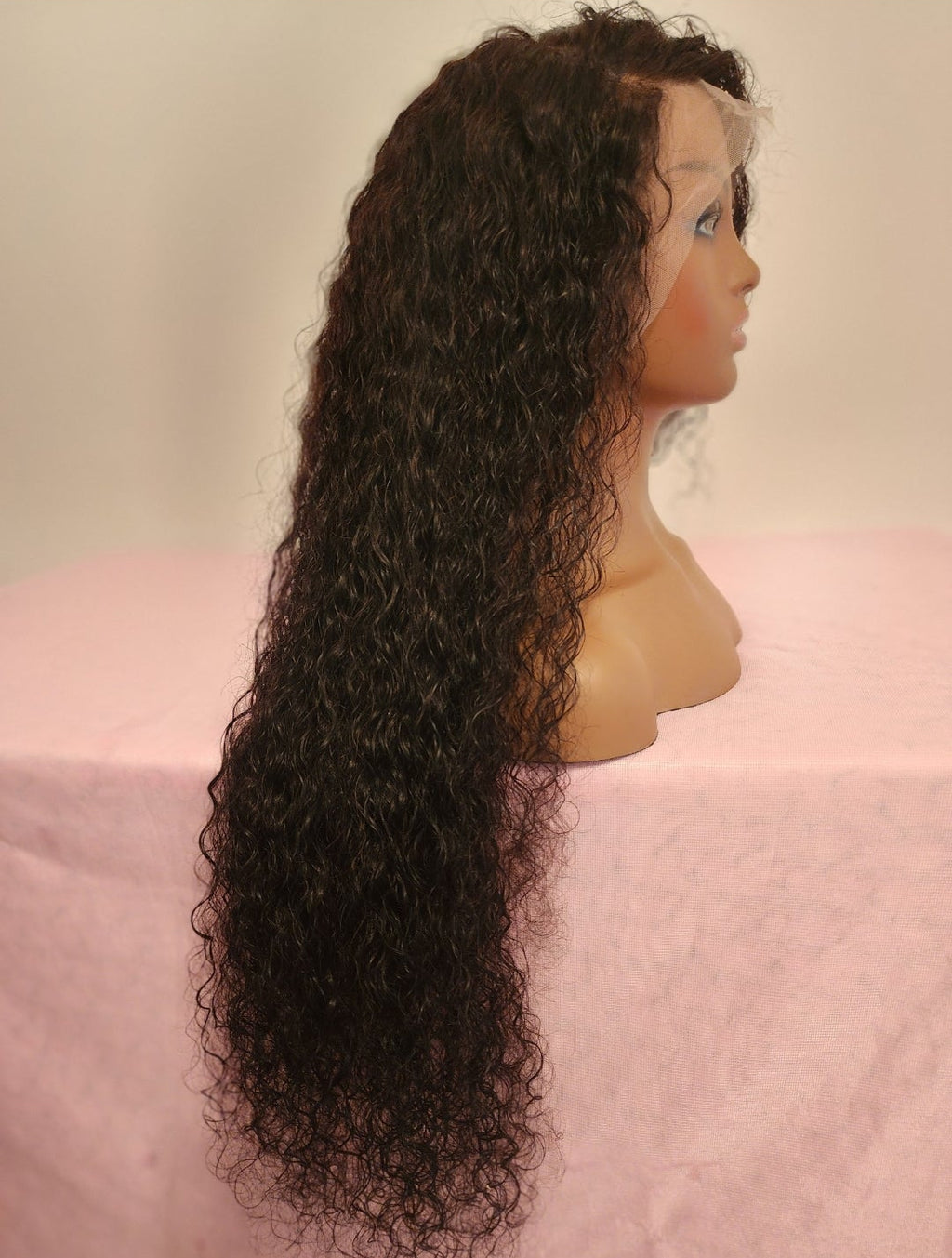 28" Transparent 13x4 Loose Deep Wave Frontal Lace Wig