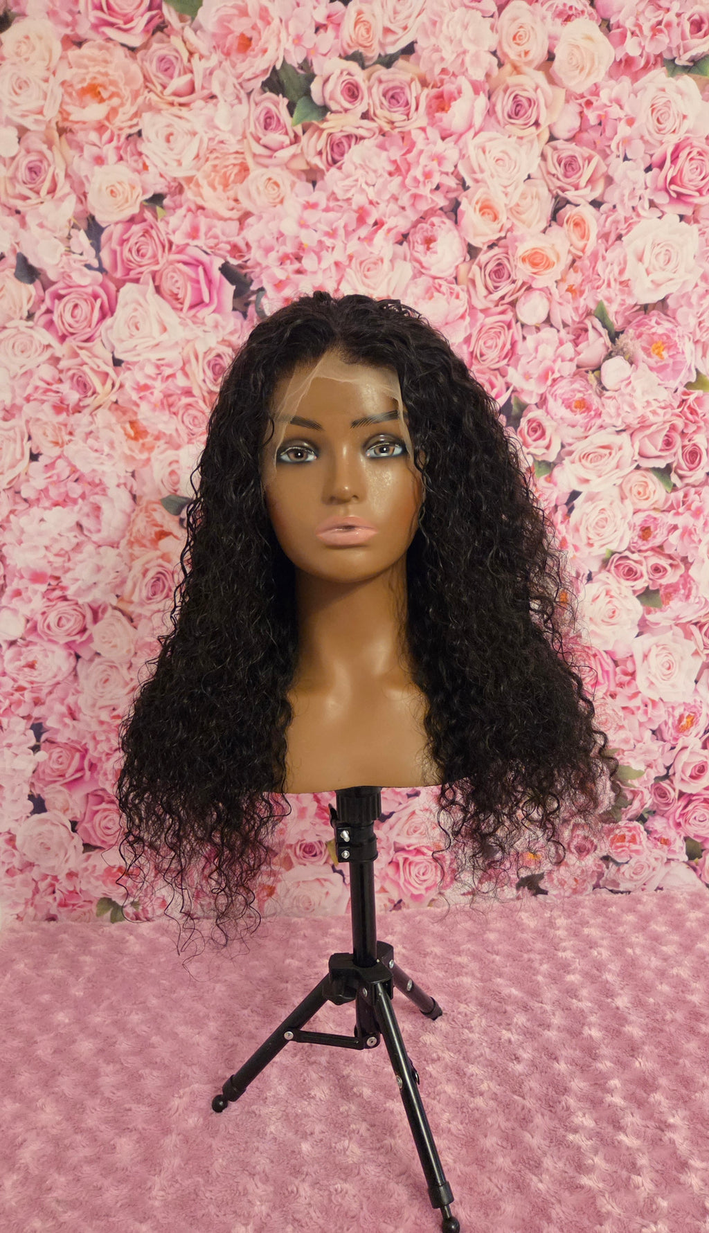 20" HD 13x4 Water Wave Frontal Lace Wig Curly Human Hair