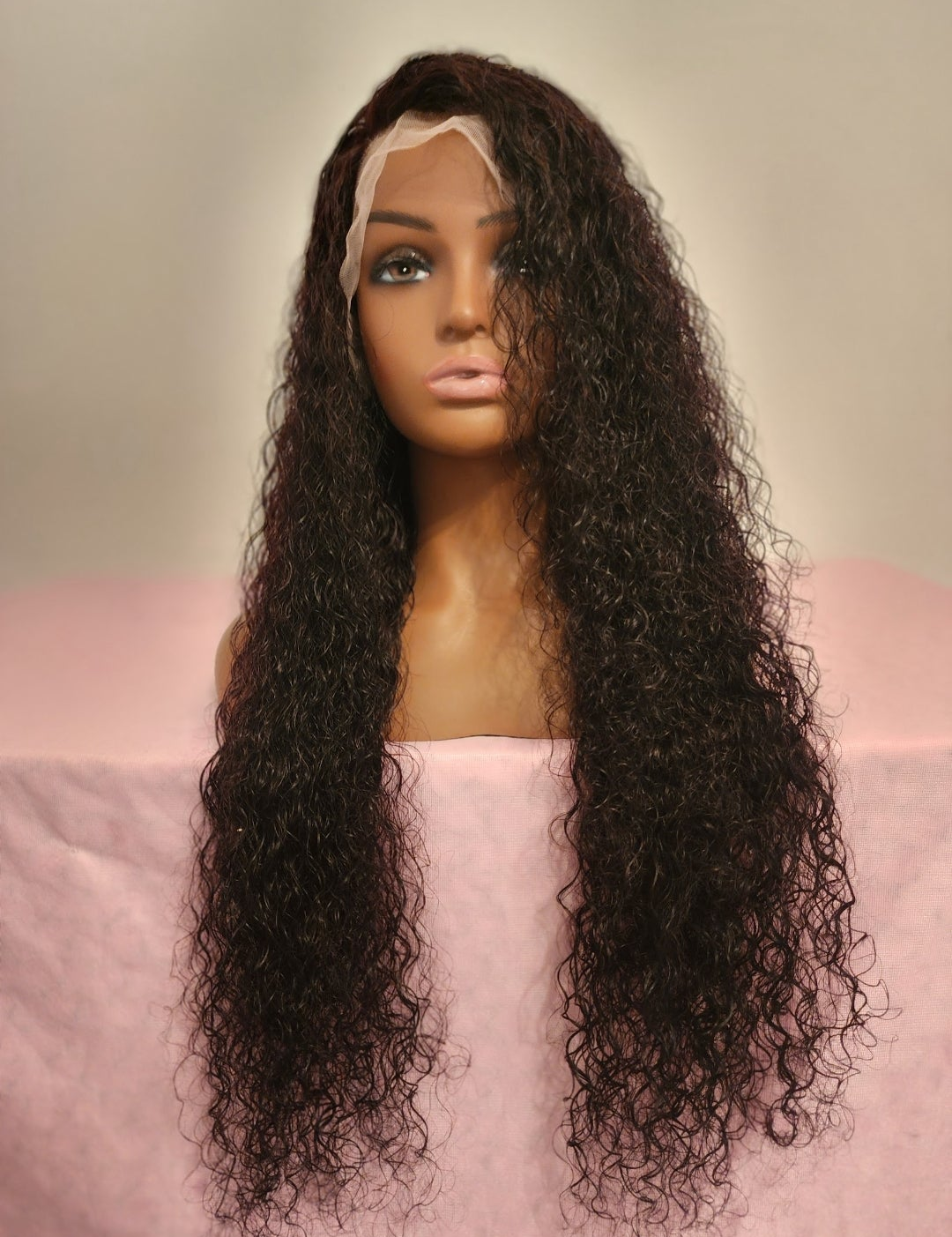 28" Transparent 13x4 Loose Deep Wave Frontal Lace Wig