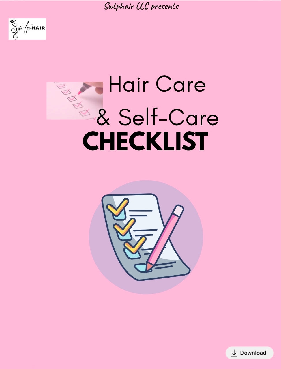 'Hair Care & Self Care Checklist' eBook
